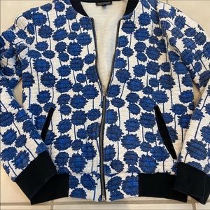 Top Shop Quilted Cotton Floral Bomber